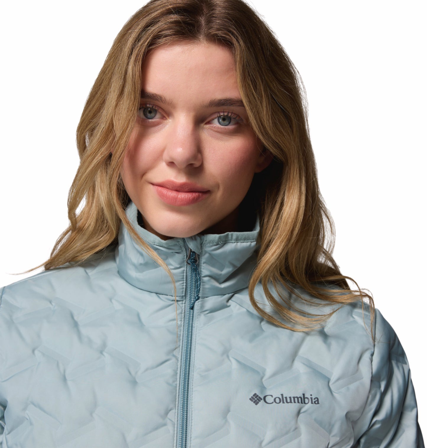Columbia Women Blue HEAT SEAL Delta Ridge II Down Jacket