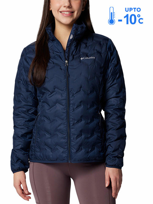Columbia Women Navy Blue Omni-Heat Reflective Delta Ridge II Down Jacket