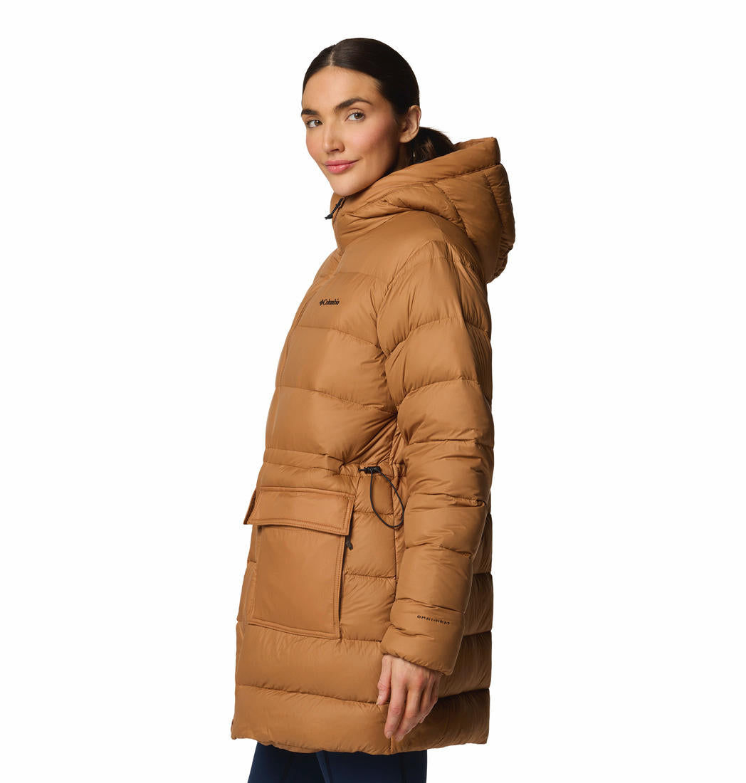 Columbia Womens Brown Harmony Falls Mid Down Jacket
