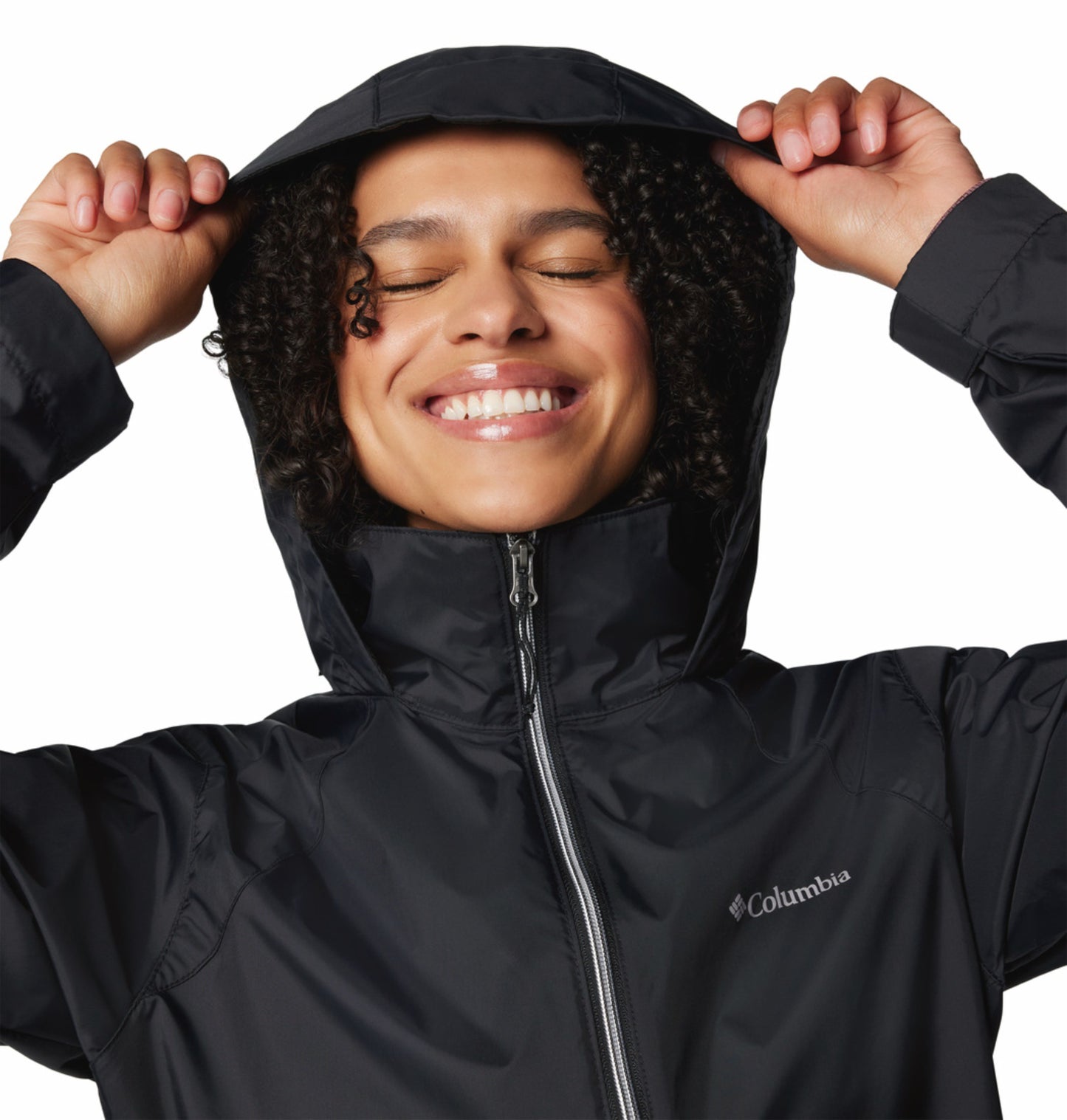 Columbia Women Black Omni-Shield Switchback IV Rain Jacket