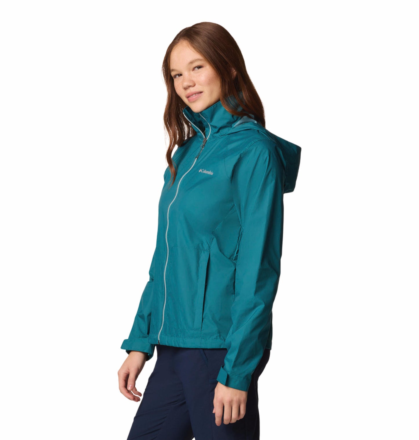 Columbia Womens Teal Omni-Shield Switchback IV Rain Jacket
