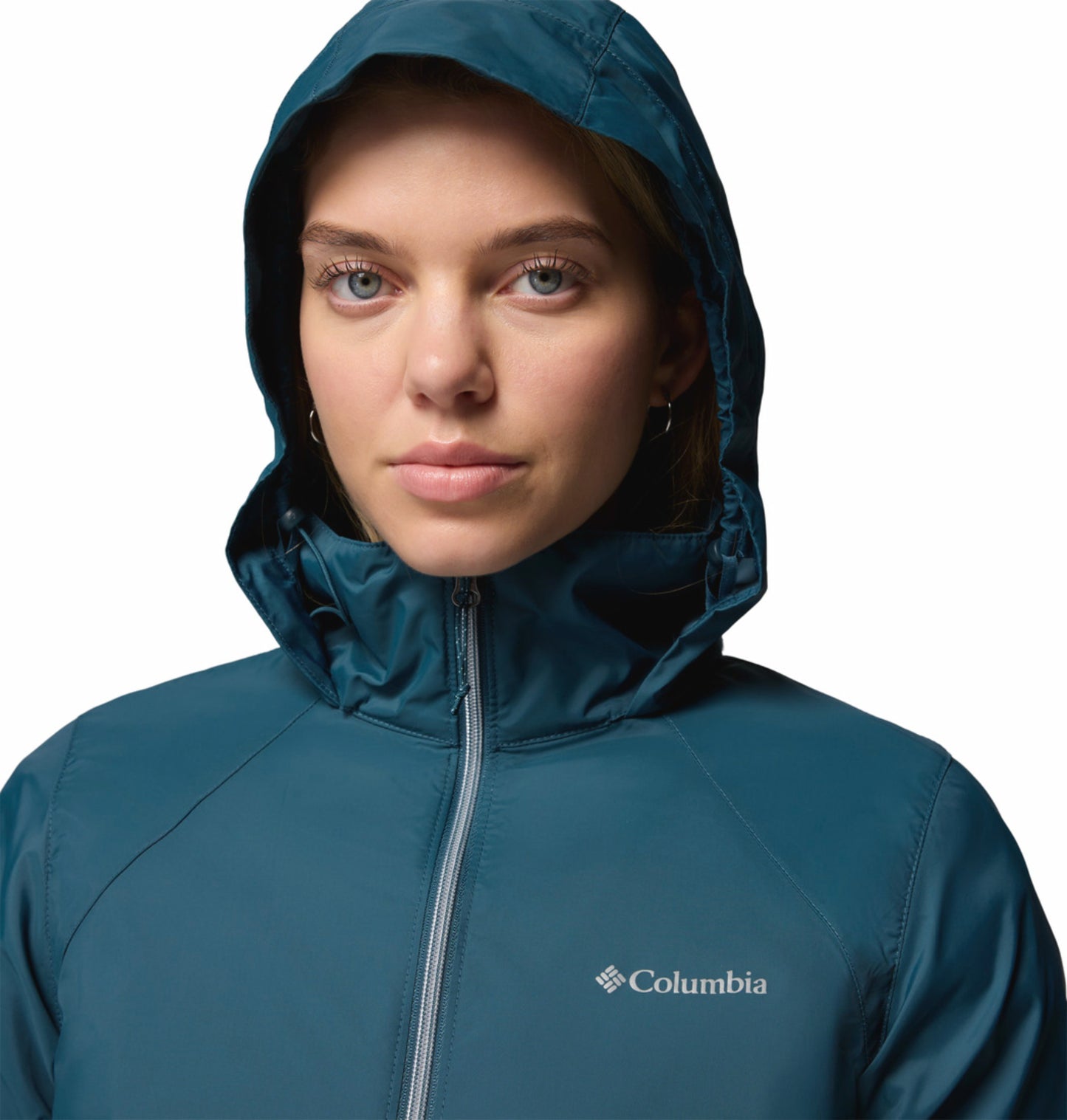 Columbia Women Blue Omni-Shield Switchback IV Rain Jacket