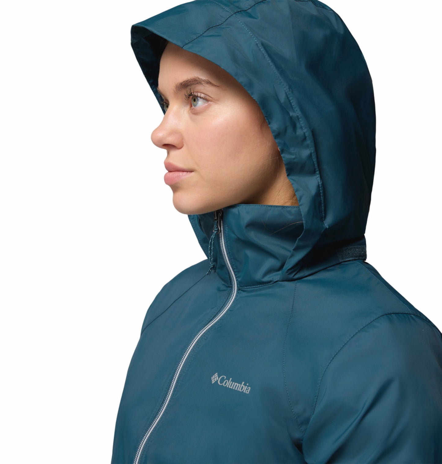 Columbia Women Blue Omni-Shield Switchback IV Rain Jacket