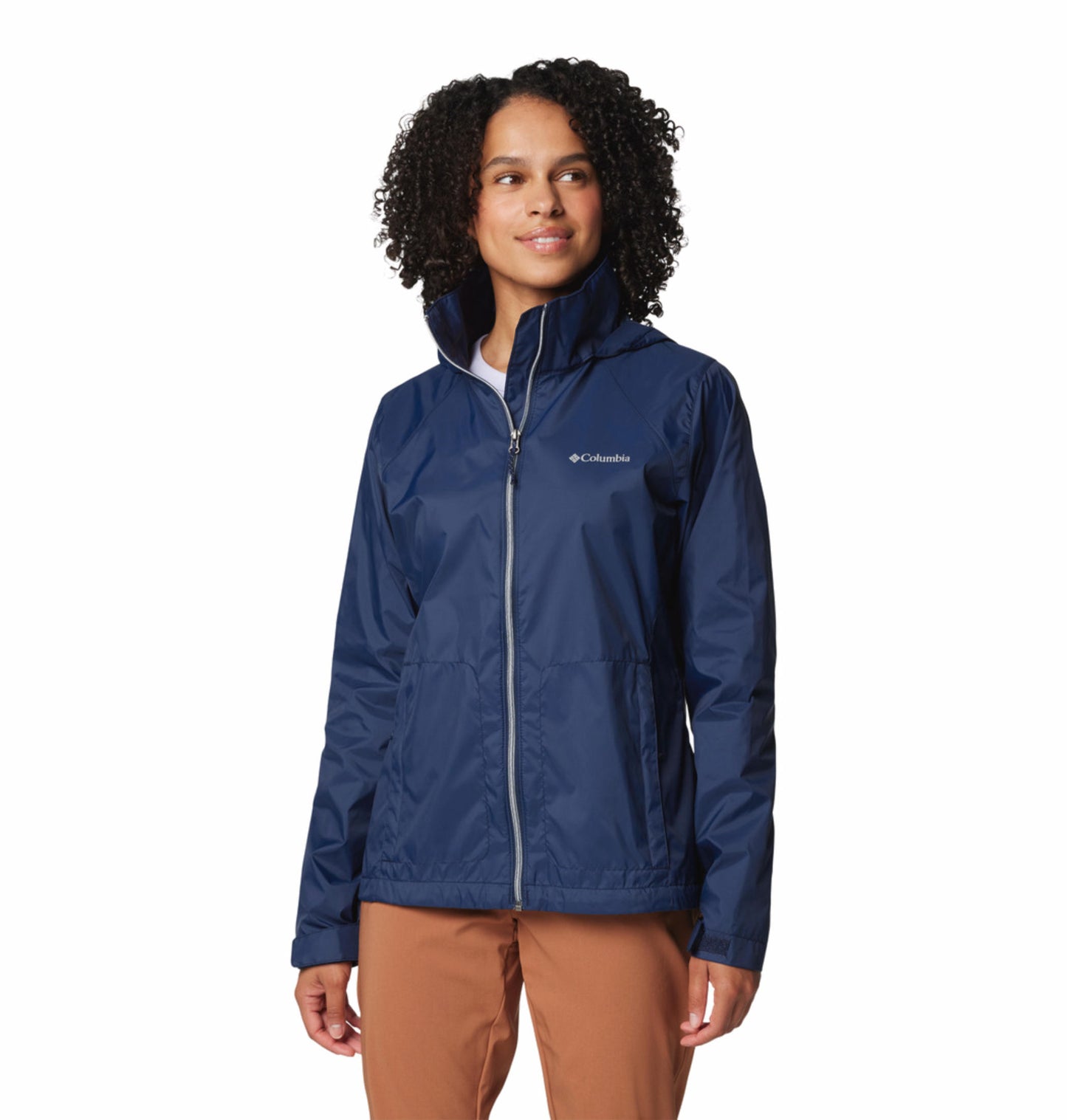 Columbia Womens Navy Blue Omni-Shield Switchback IV Rain Jacket