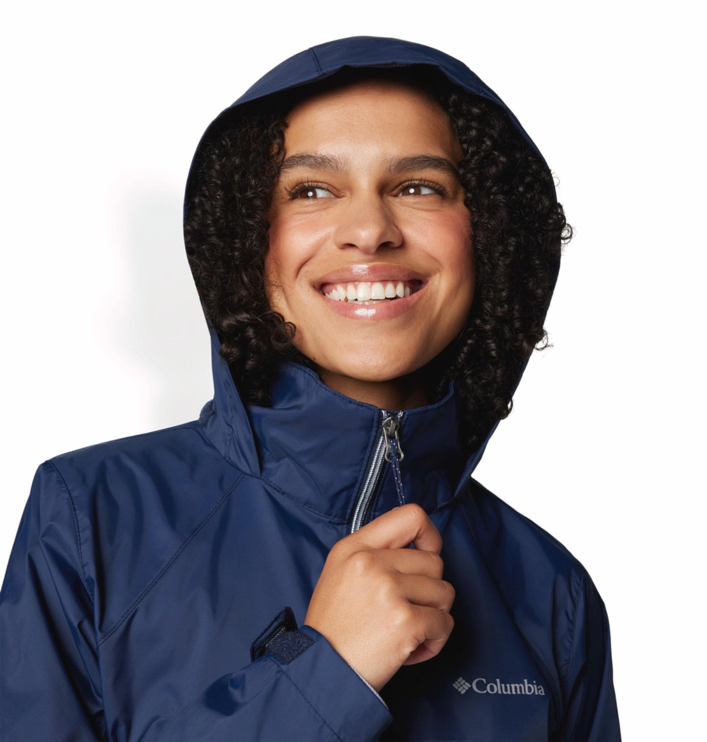 Columbia Womens Navy Blue Omni-Shield Switchback IV Rain Jacket