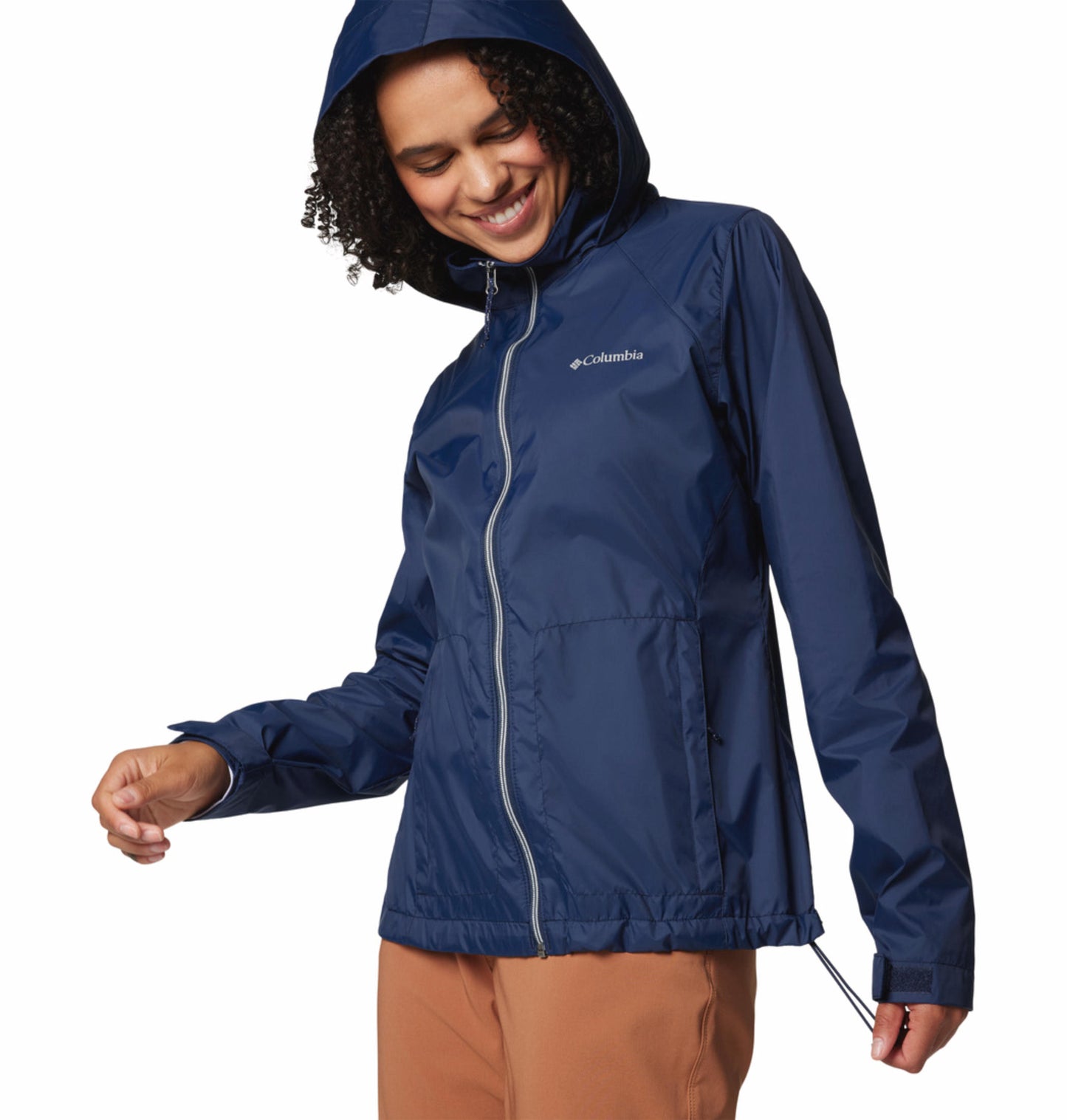 Columbia Womens Navy Blue Omni-Shield Switchback IV Rain Jacket