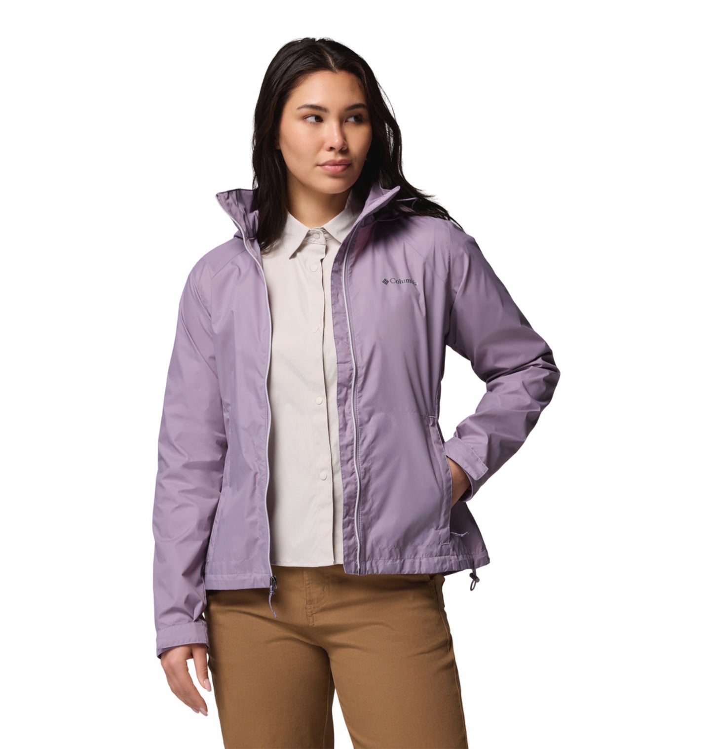 Columbia Women Purple Omni-Shield Switchback IV Rain Jacket