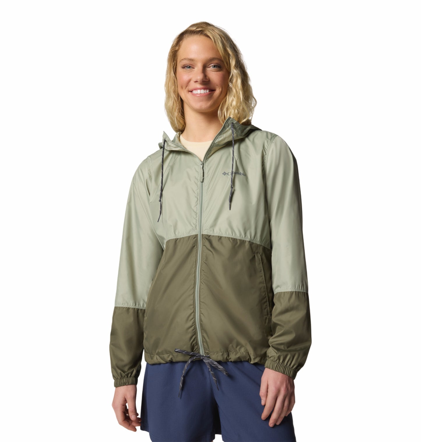 Columbia Women Green Omni-Shade Flash Forward II Windbreaker