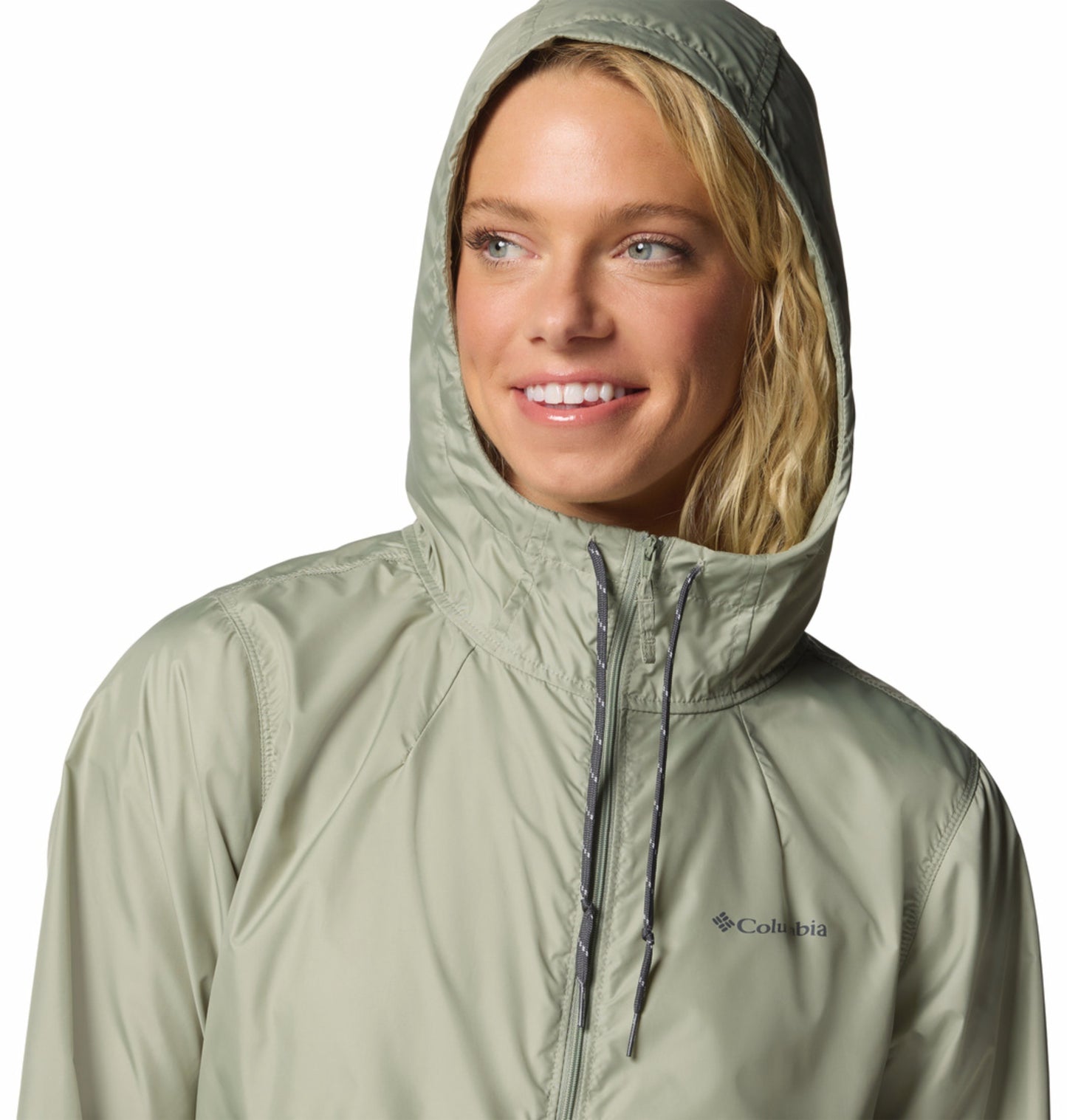 Columbia Women Green Omni-Shade Flash Forward II Windbreaker