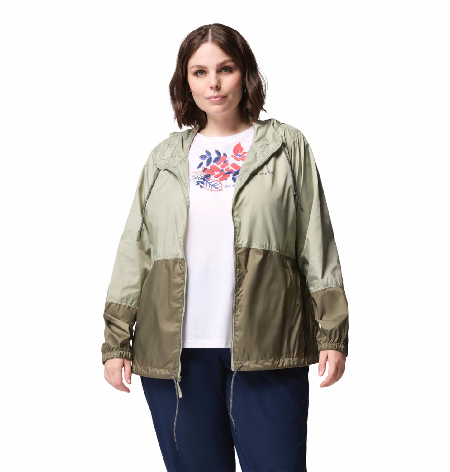 Columbia Women Green Omni-Shade Flash Forward II Windbreaker