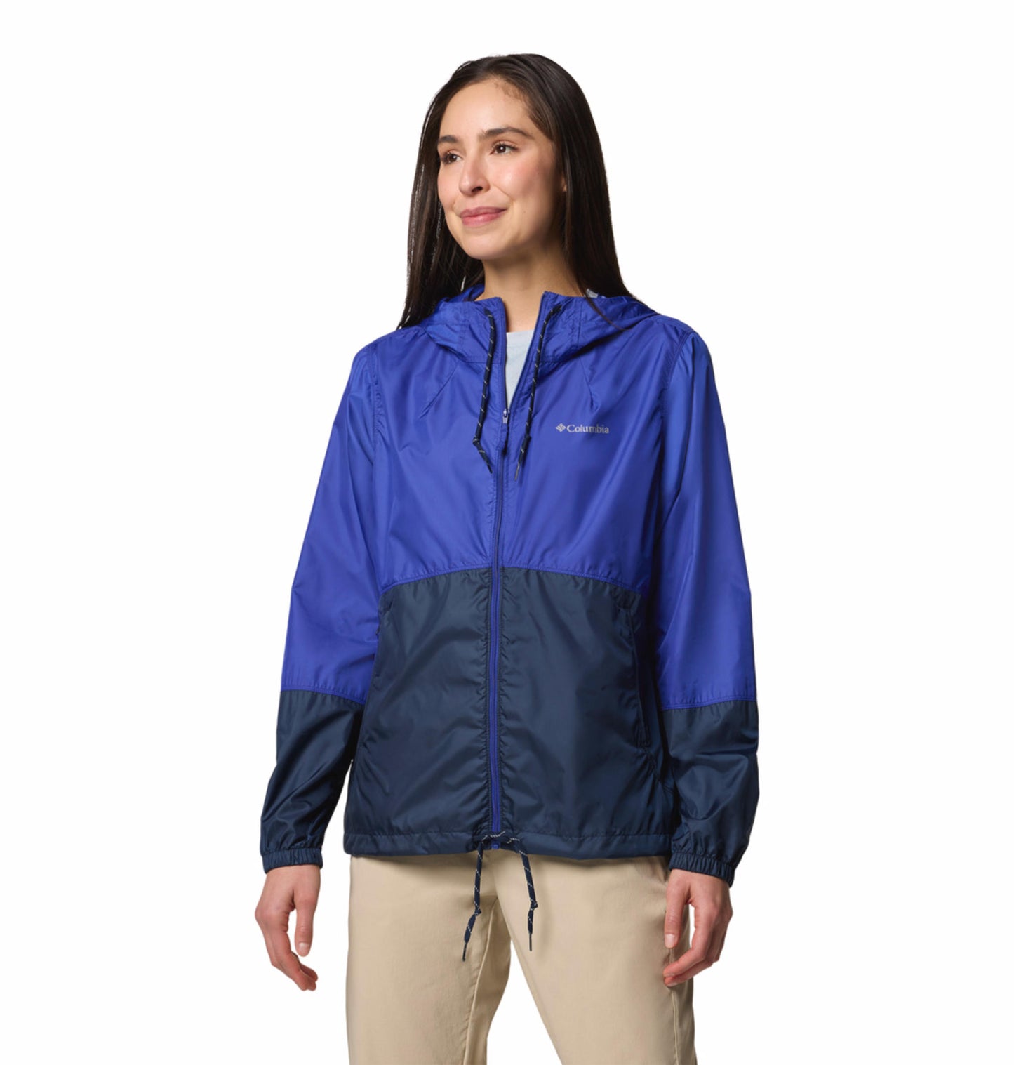 Columbia Womens Navy Blue Omni-Shield Flash Forward II Wind and Water Resistant Jacket