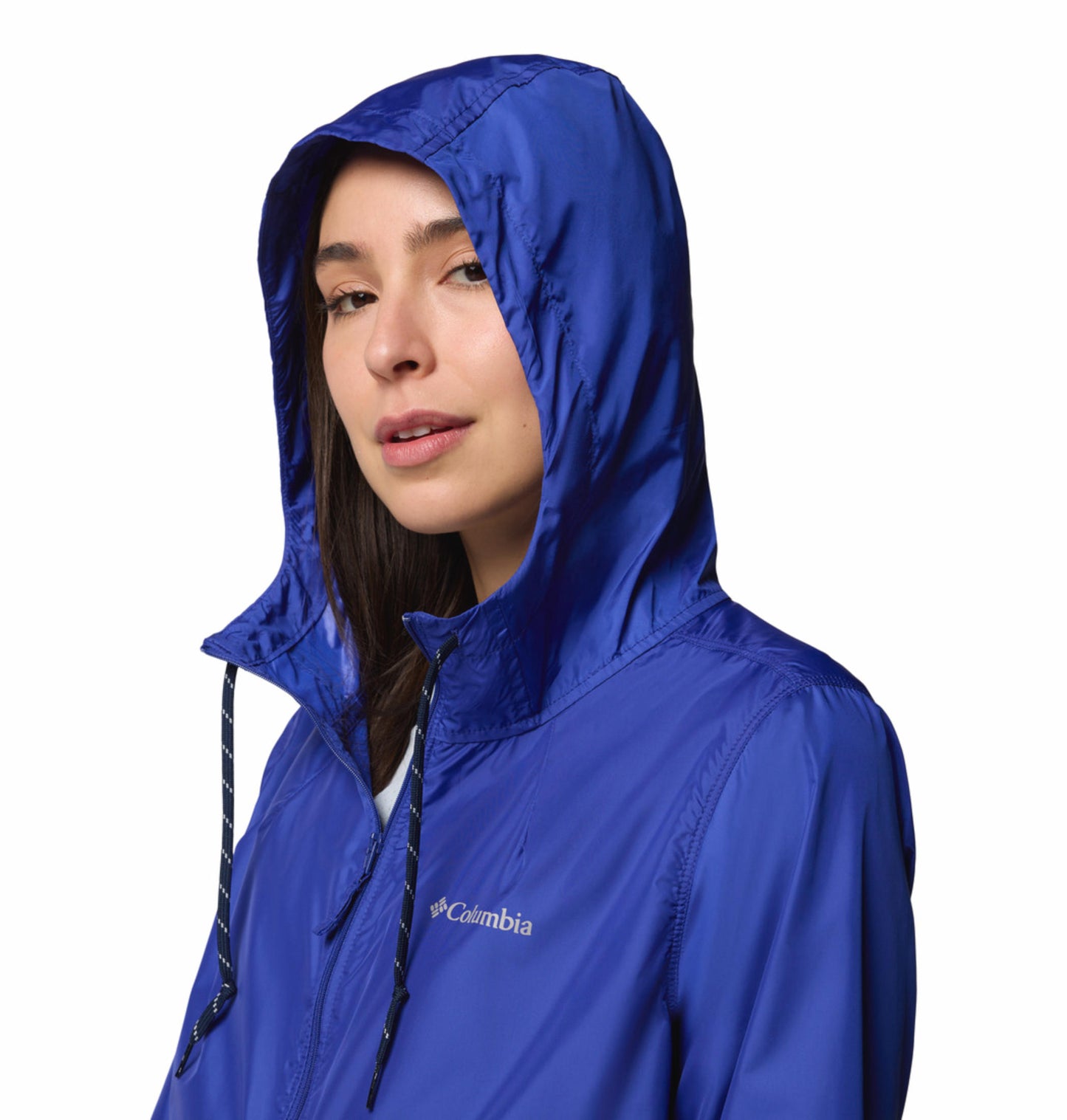 Columbia Womens Navy Blue Omni-Shield Flash Forward II Wind and Water Resistant Jacket