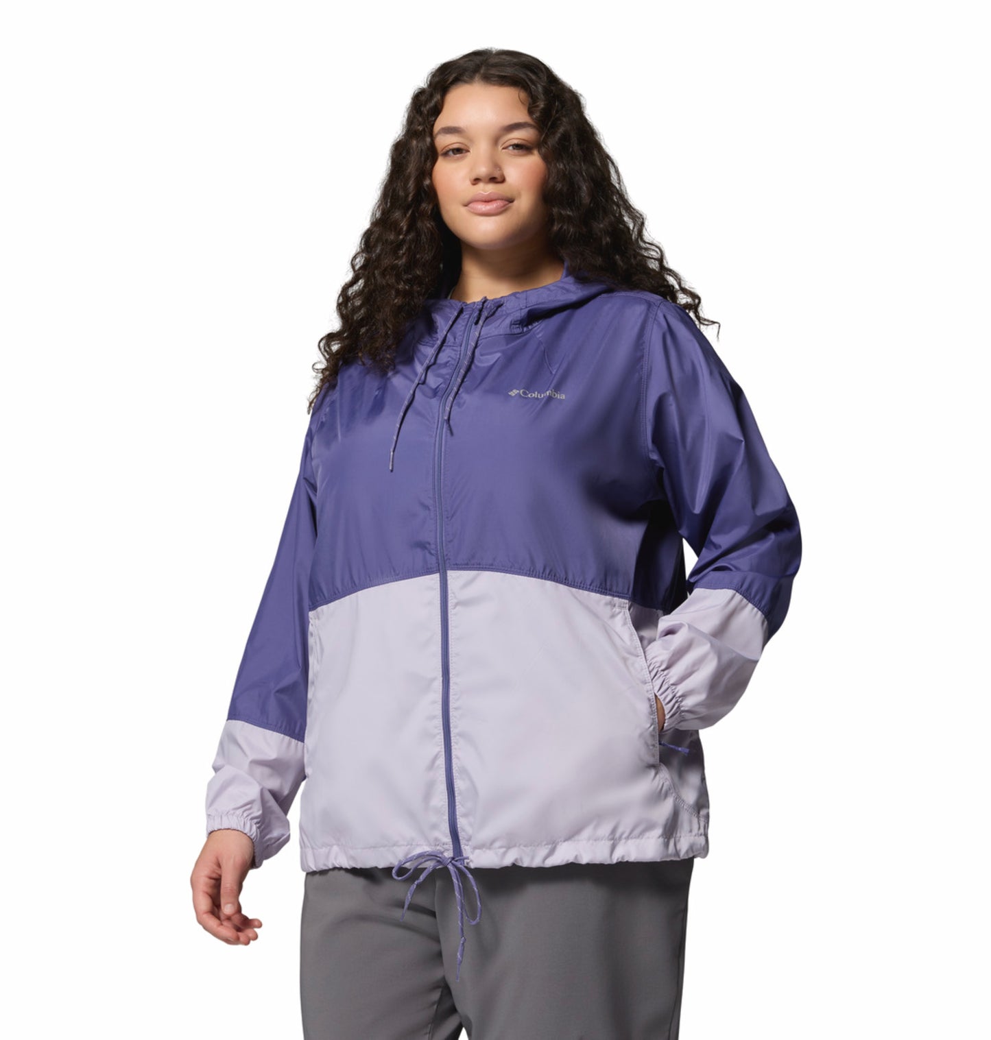 Columbia Women Purple Omni-Shade Flash Forward II Windbreaker
