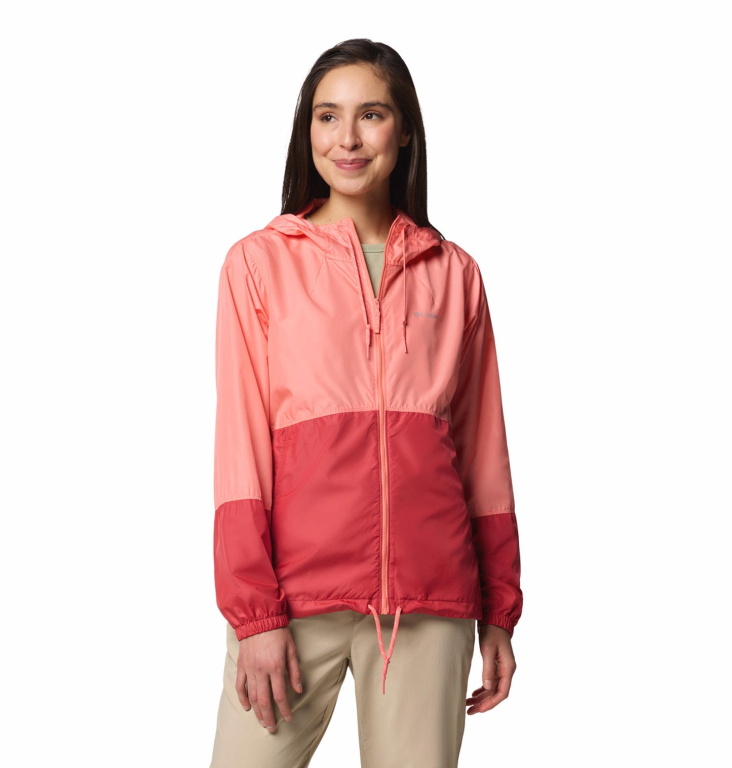 Columbia Womens Red Omni-Shield Flash Forward II Wind and Water Resistant Jacket