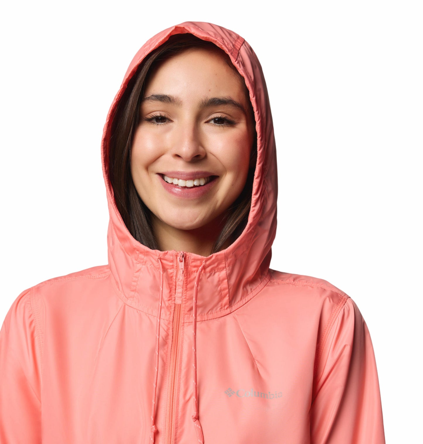 Columbia Womens Red Omni-Shield Flash Forward II Wind and Water Resistant Jacket