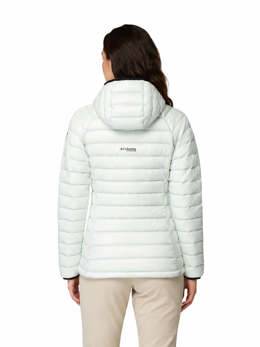women green omni heat arctic arctic crest down jacket