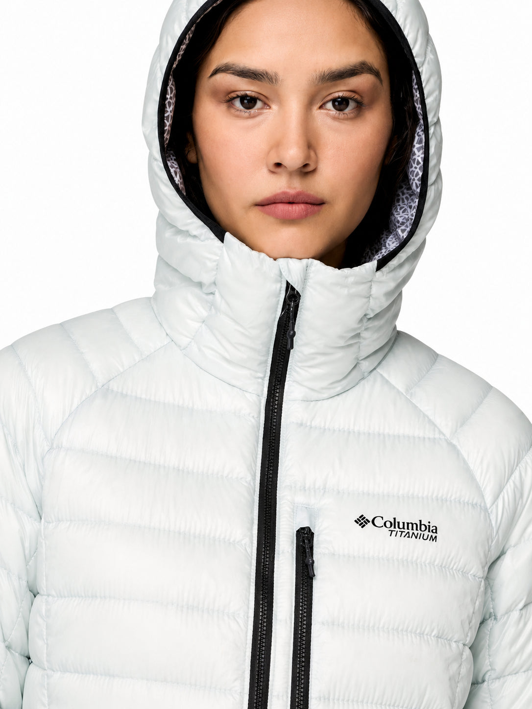 women green omni heat arctic arctic crest down jacket