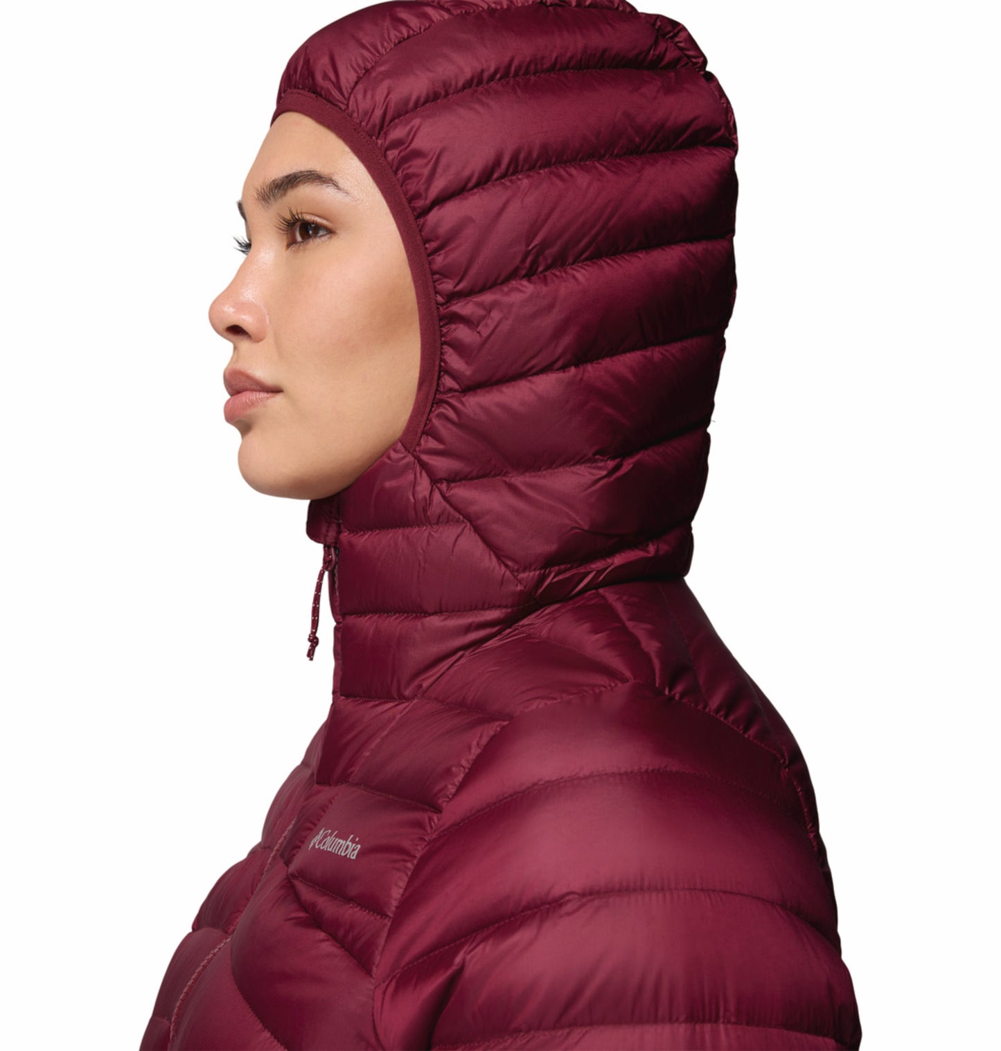 Columbia Women Red Omni-Shield Corelite Hooded Down Jacket