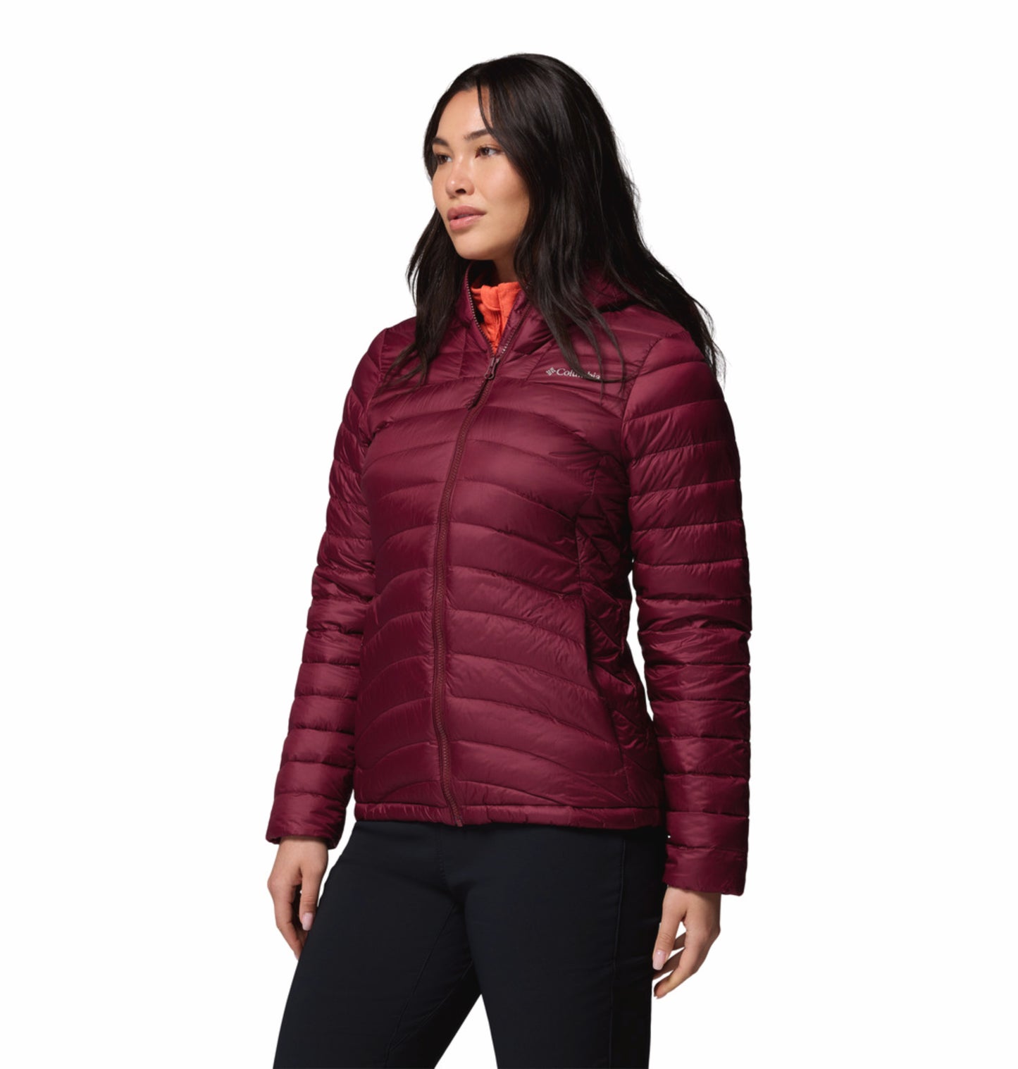 Columbia Women Red Omni-Shield Corelite Hooded Down Jacket