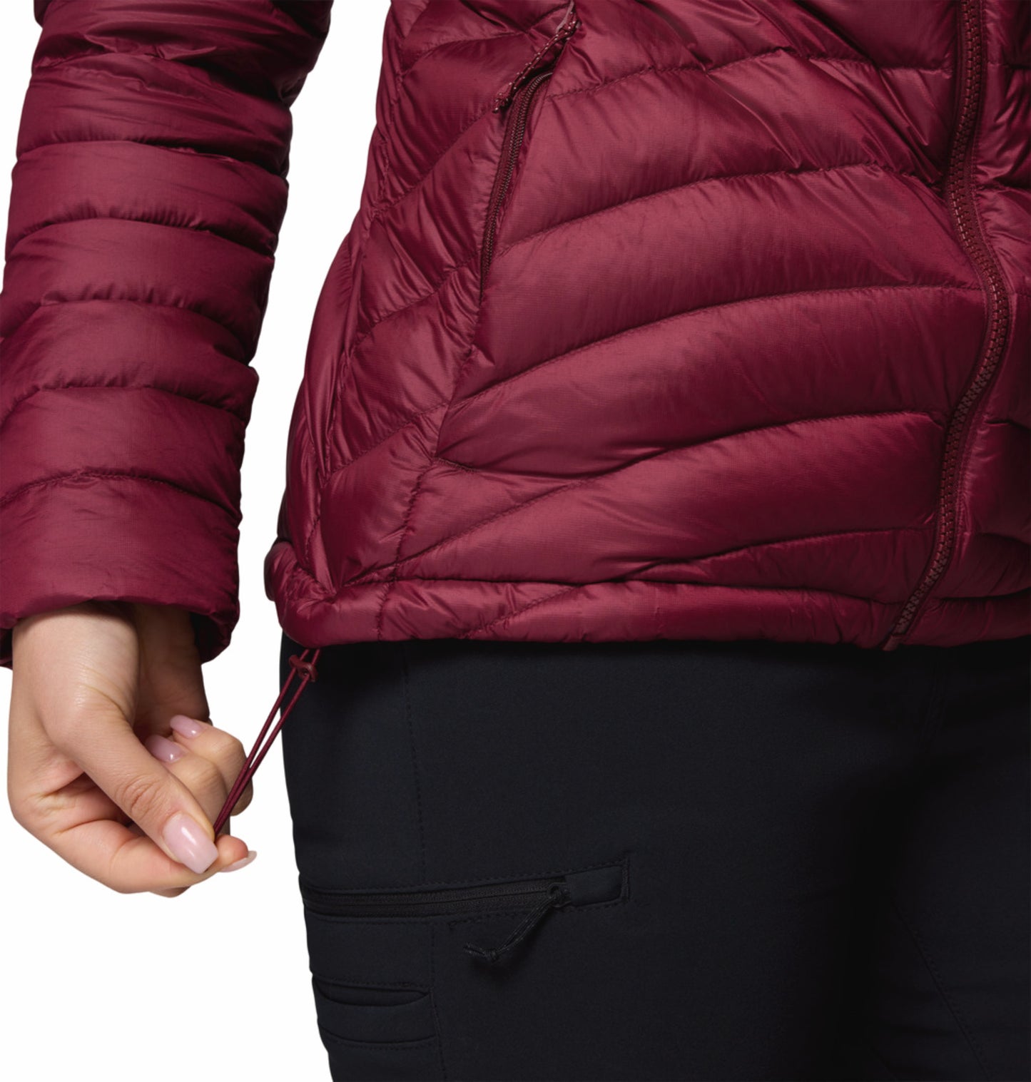 Columbia Women Red Omni-Shield Corelite Hooded Down Jacket