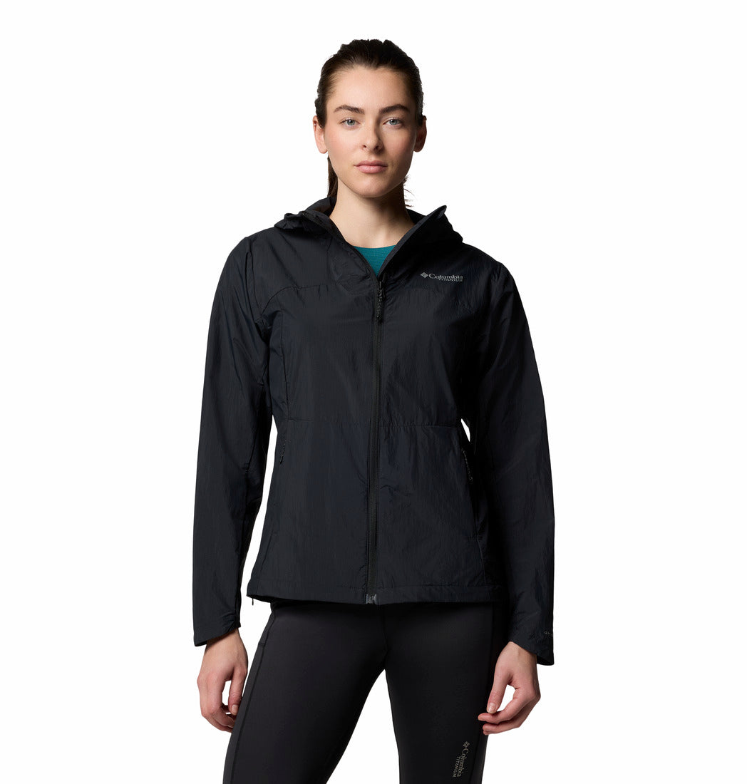 Columbia Women Black Loop Trail III Windbreaker (Sun Protection)