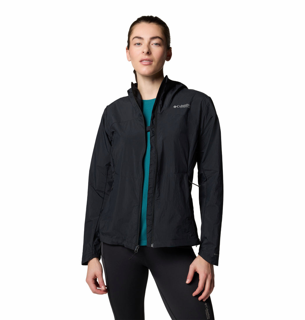 Columbia Women Black Loop Trail III Windbreaker (Sun Protection)