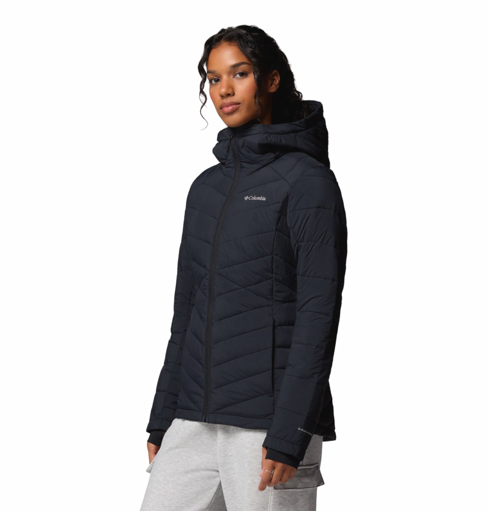 womens black omni heat infinity joy peak ii down jacket