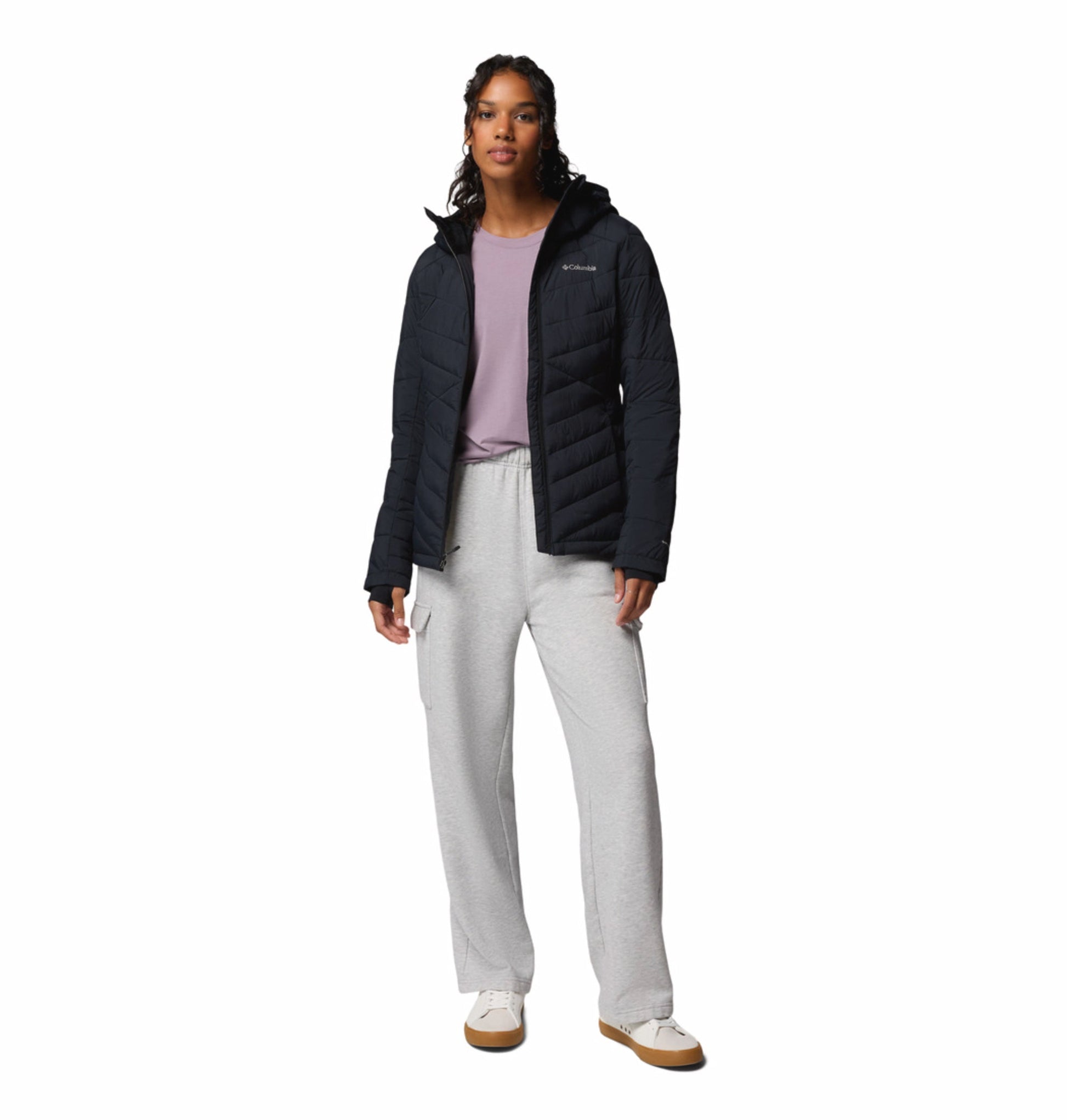 womens black omni heat infinity joy peak ii down jacket