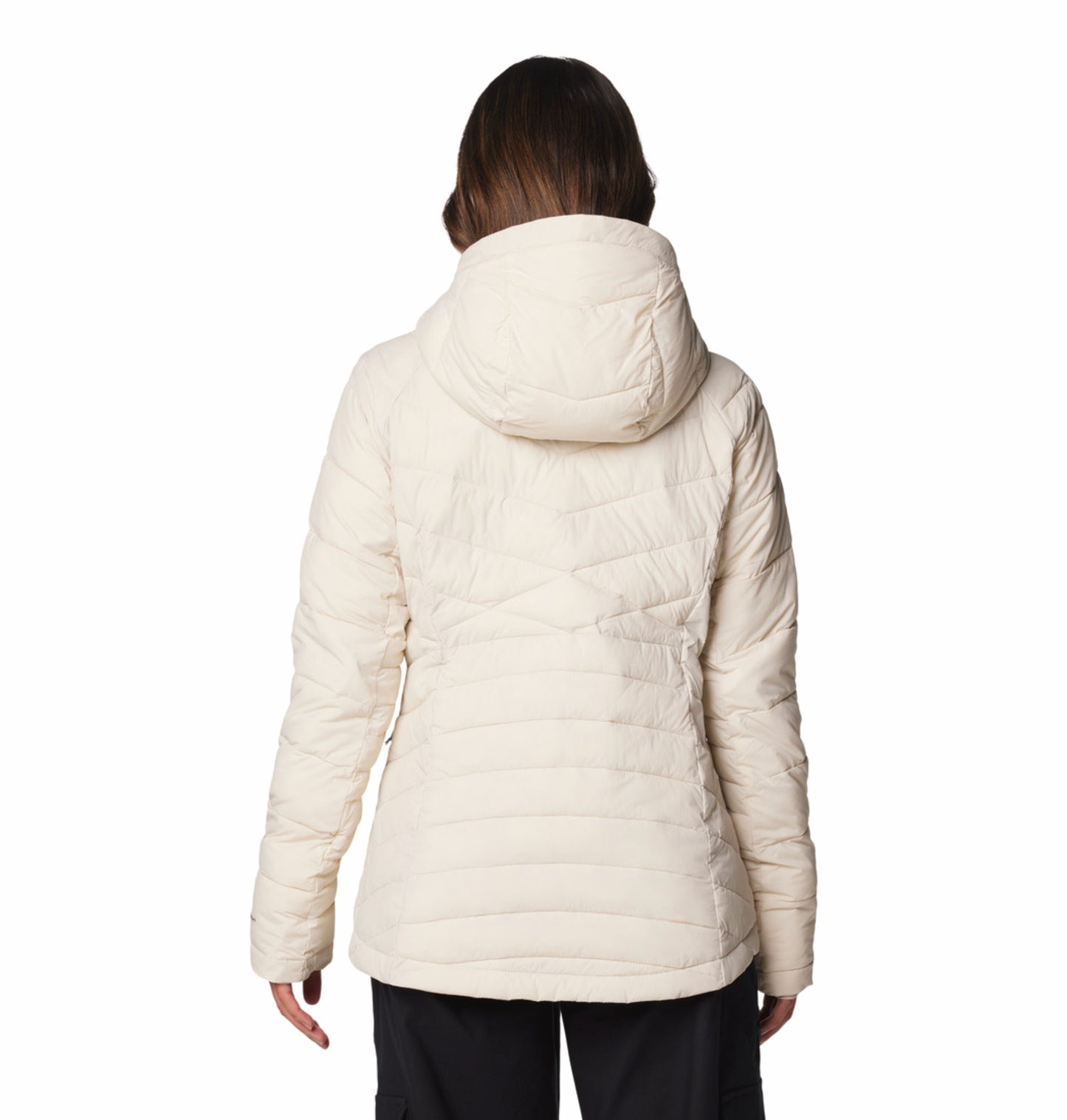 Columbia Women Beige Omni-Heat Inifnity Joy Peak II Hooded Down Jacket