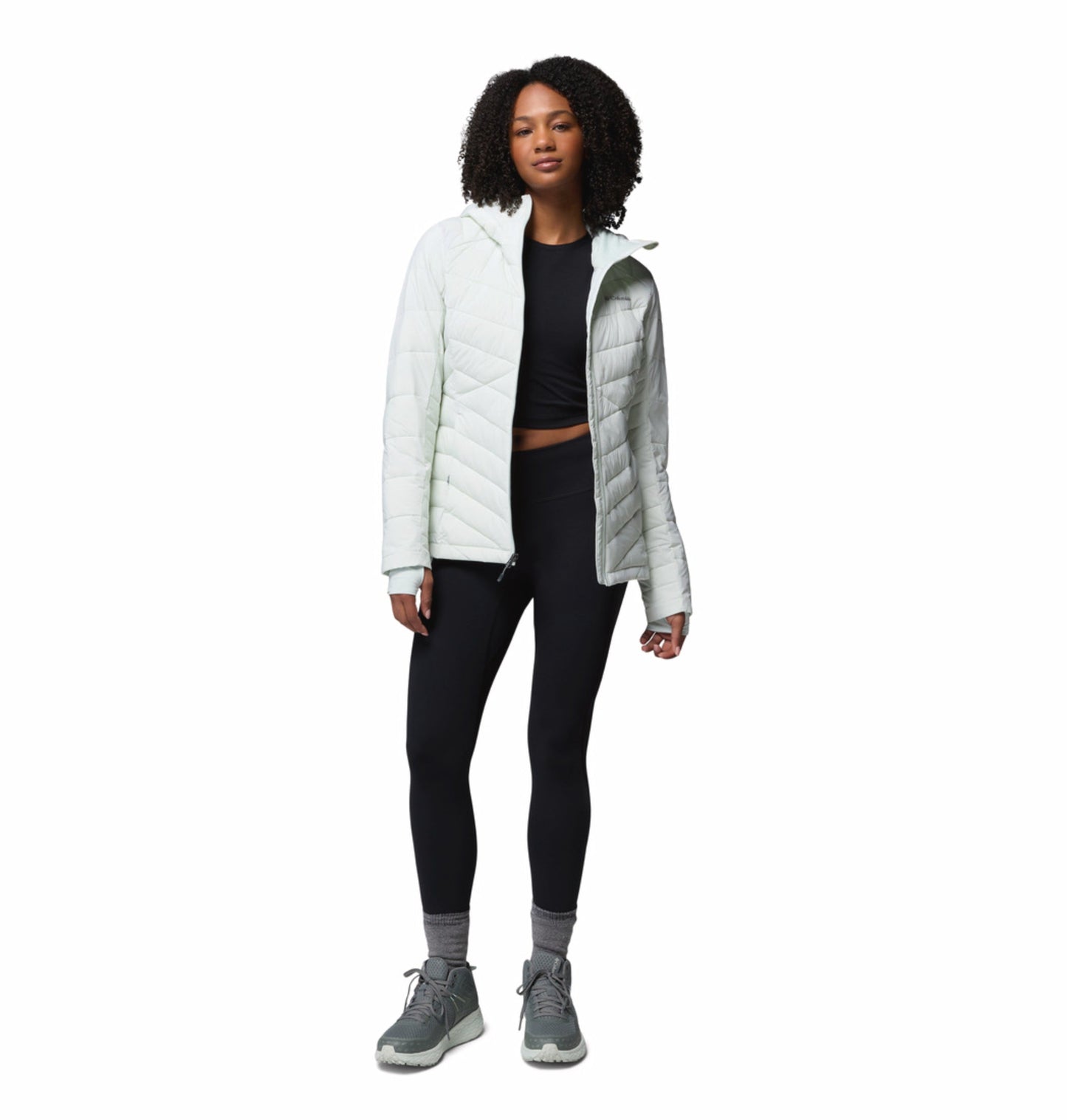 women green omni heat infinity joy peak ii down jacket