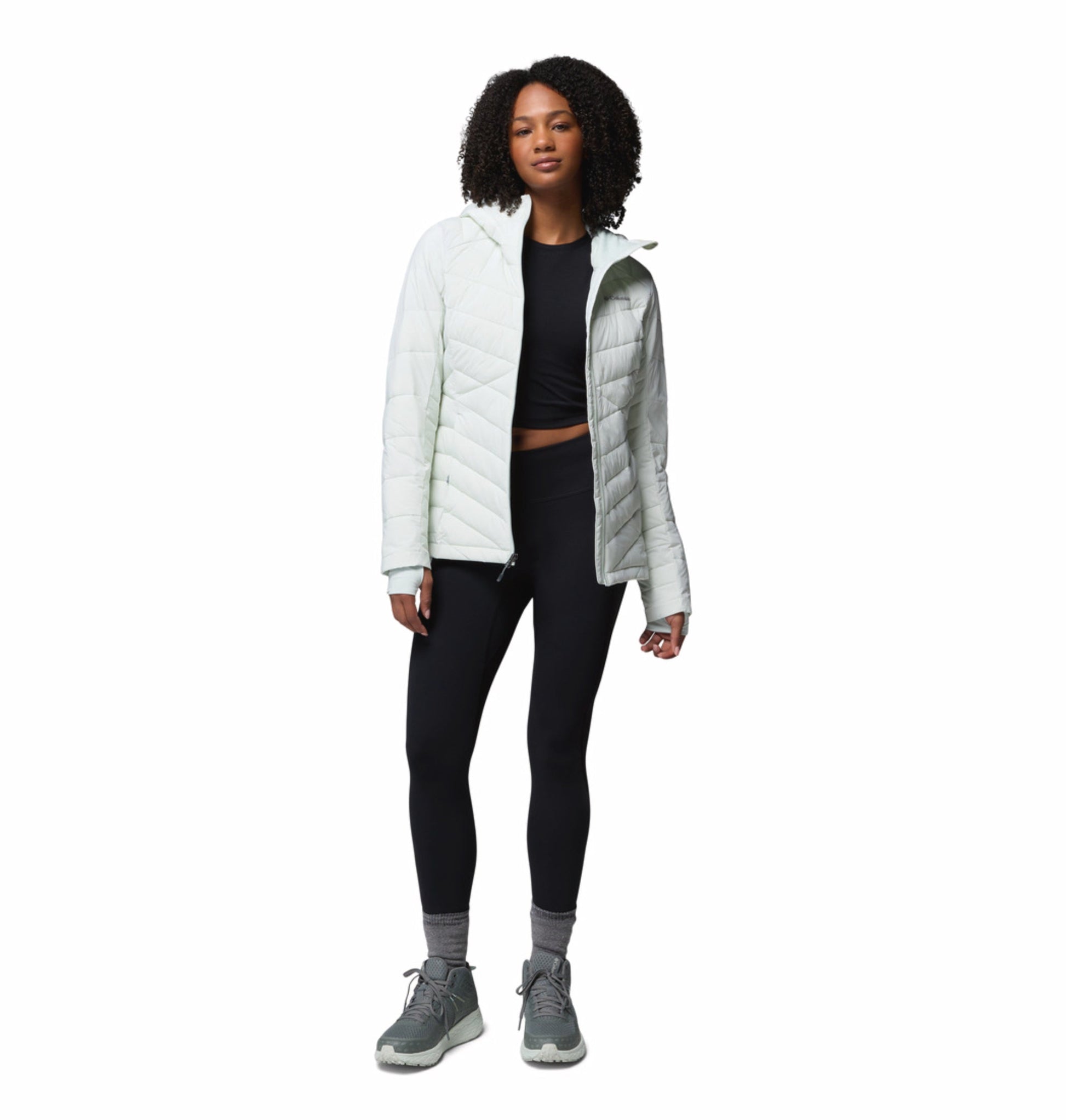 women green omni heat infinity joy peak ii down jacket
