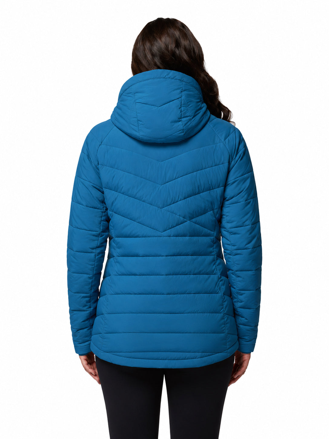 womens blue omni heat infinity joy peak ii down jacket