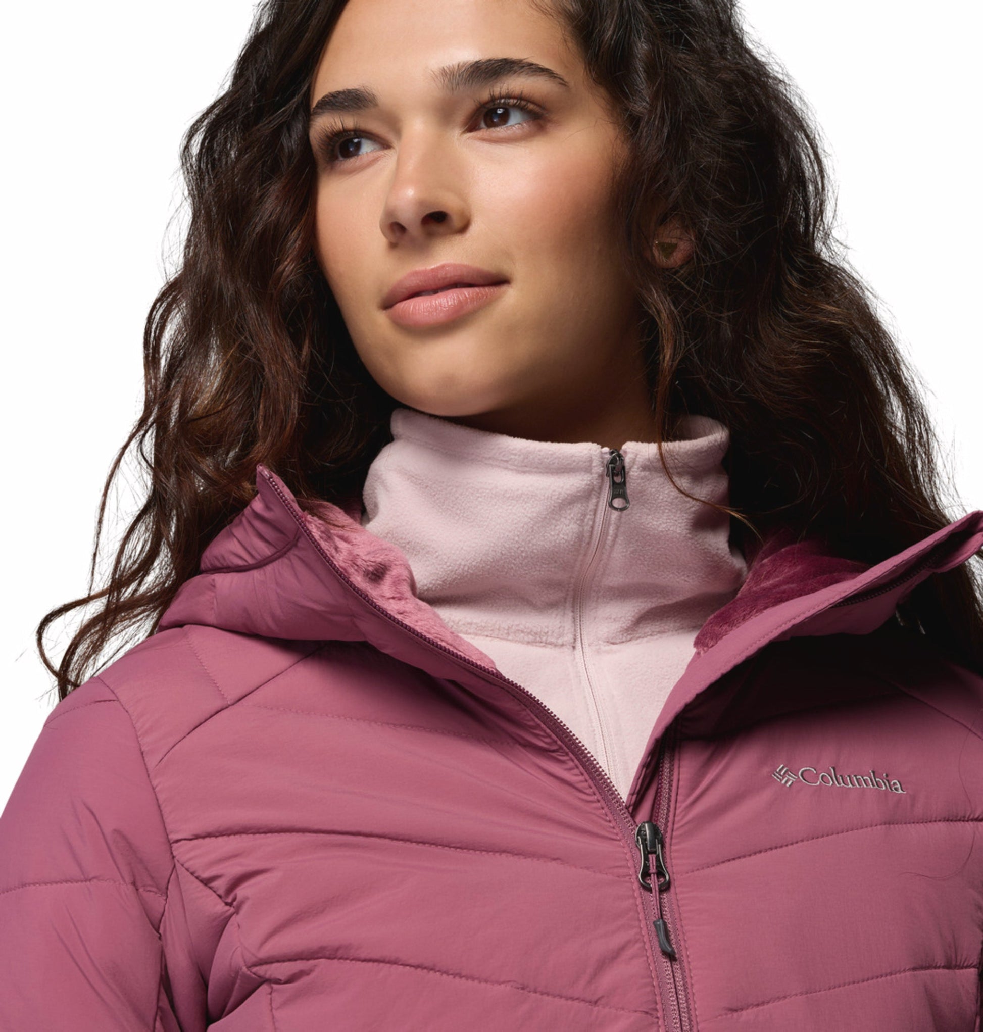 womens purple omni heat infinity joy peak ii down jacket