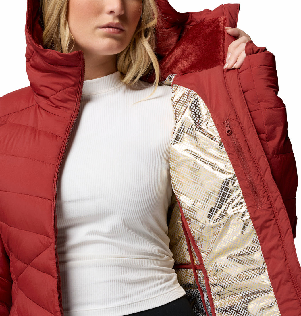 Columbia Women Red Omni-Heat Infinity Joy Peak II Down Jacket