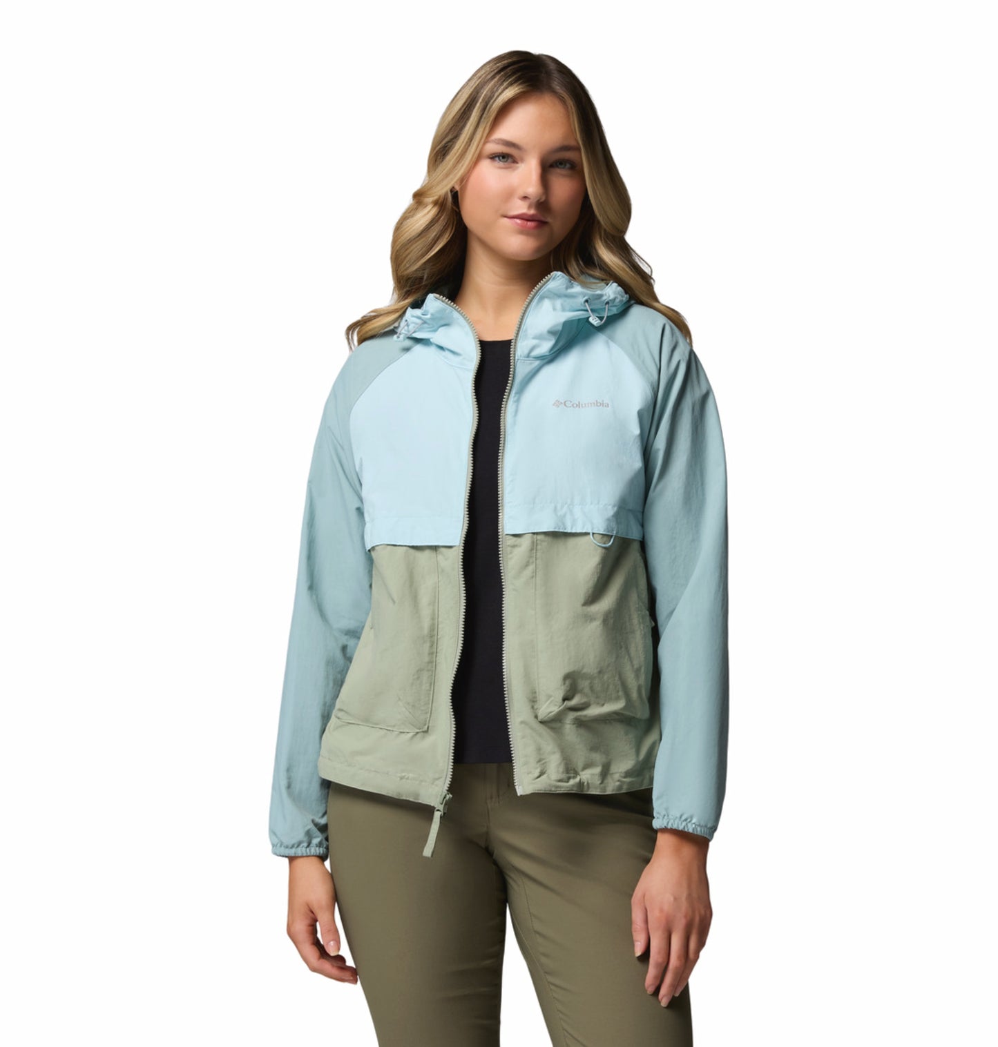 Columbia Women’s Green Omni-Shade Spire Valley Windbreaker Jacket