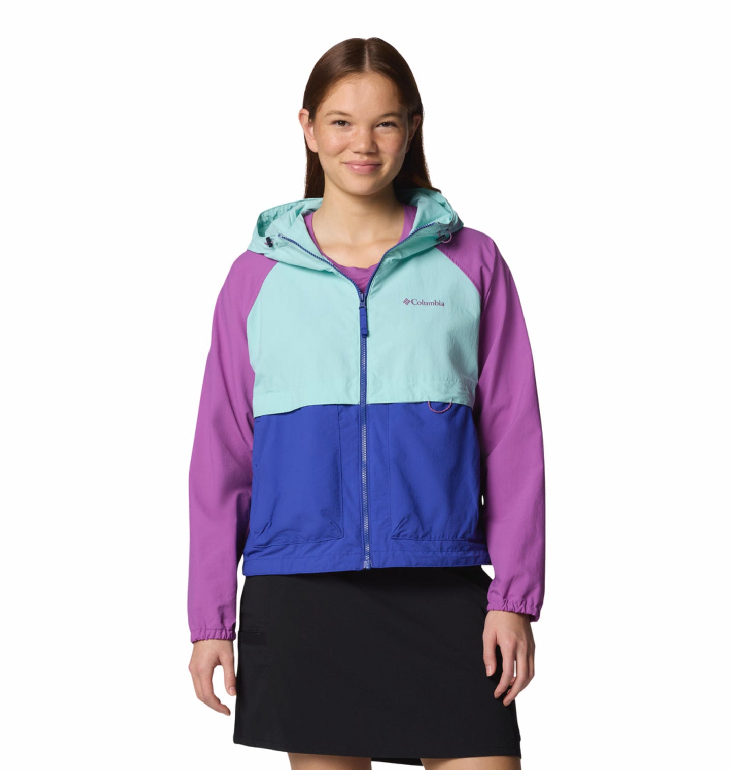 Columbia Womens Multicolor Omni-Shield Spire Valley Wind and Water Resistant Jacket