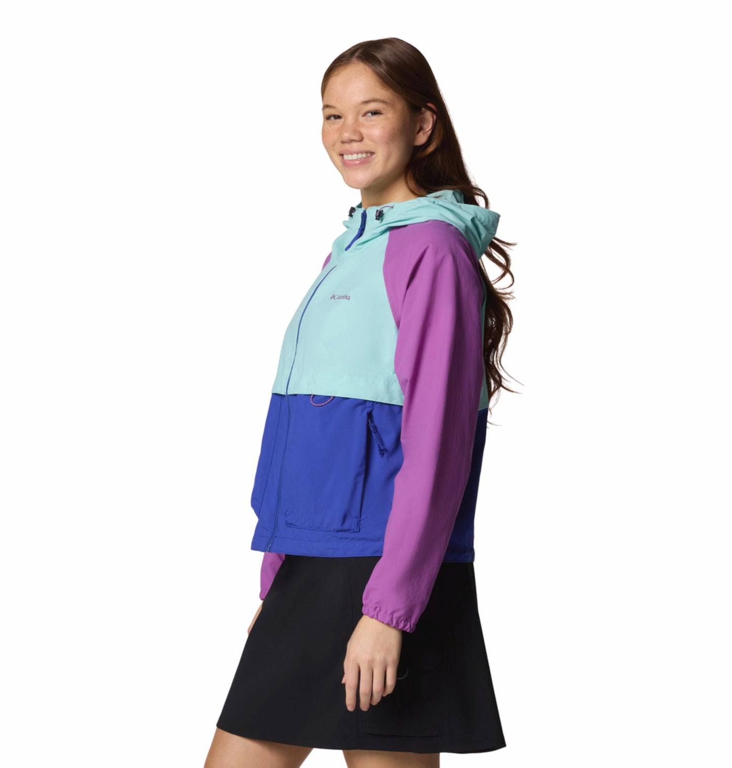 Columbia Womens Multicolor Omni-Shield Spire Valley Wind and Water Resistant Jacket