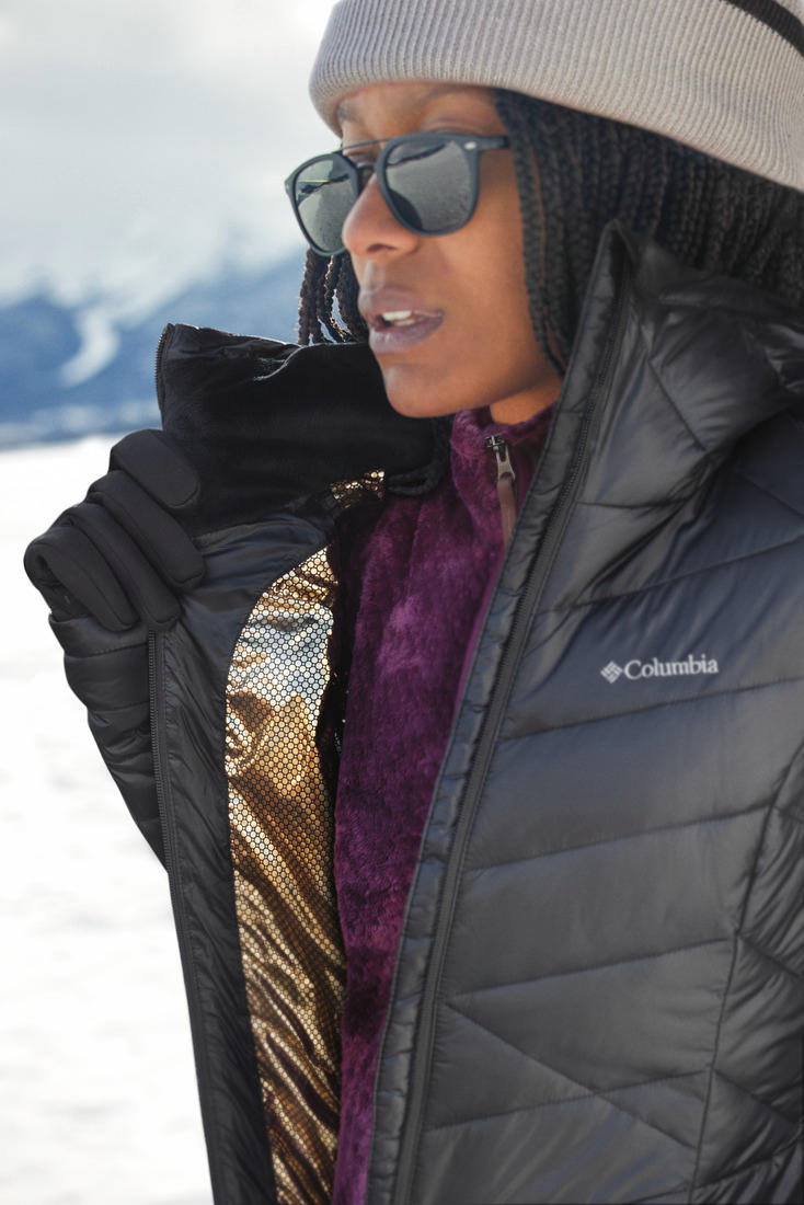 Columbia Women Black Joy Peak Mid Jacket