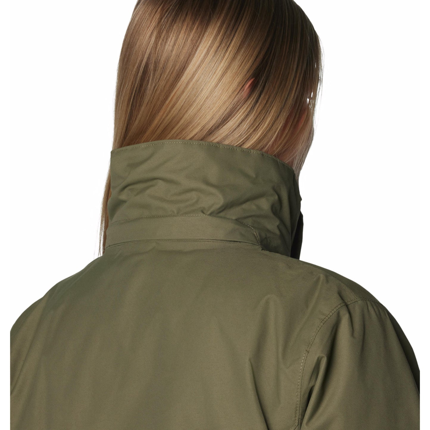 Columbia Women Green Omni-Heat Reflective Bugaboo III Fleece Hooded Interchange Jacket