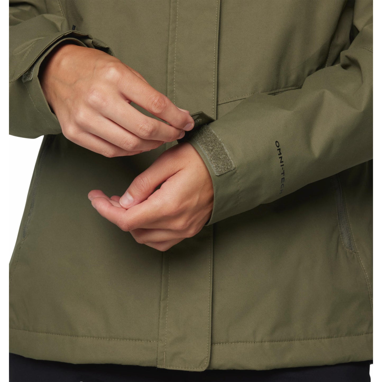 Columbia Women Green Omni-Heat Reflective Bugaboo III Fleece Hooded Interchange Jacket