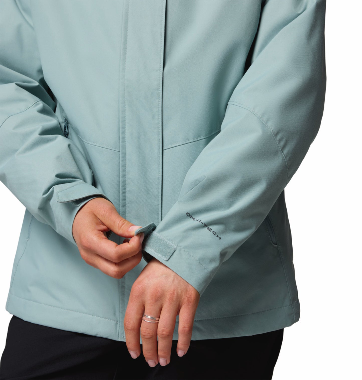 Columbia Women Blue Omni-Heat Reflective Bugaboo III Fleece Hooded Interchange Jacket