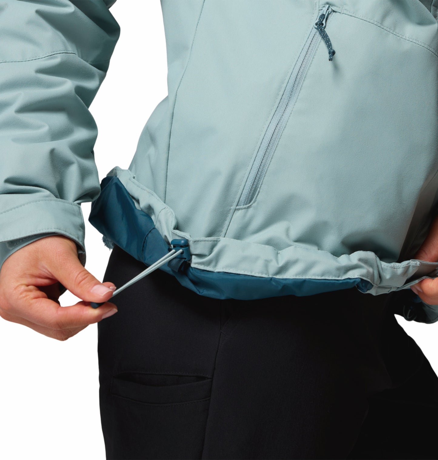 Columbia Women Blue Omni-Heat Reflective Bugaboo III Fleece Hooded Interchange Jacket