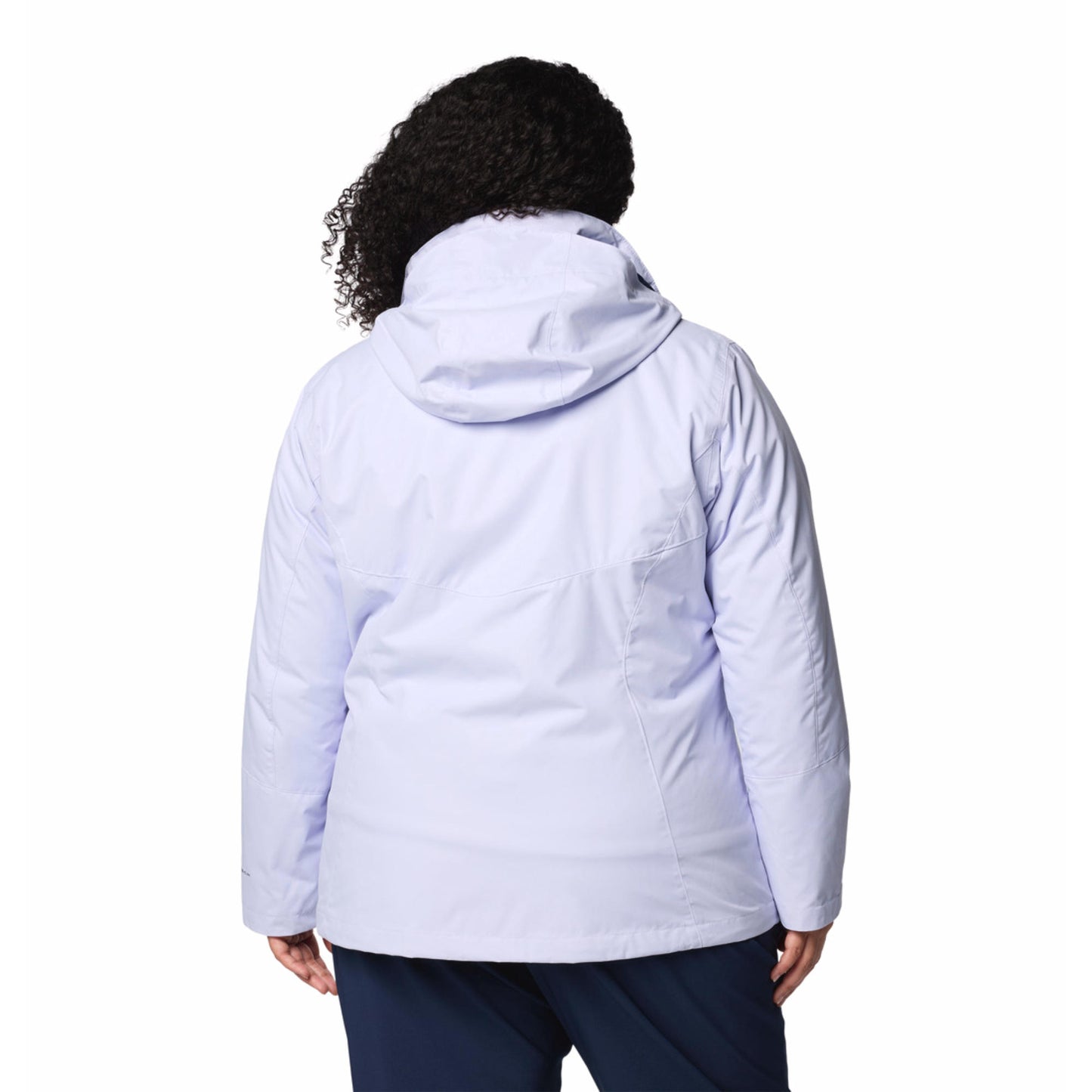 Columbia Women Purple Omni-Heat Reflective Bugaboo III Fleece Hooded Interchange Jacket