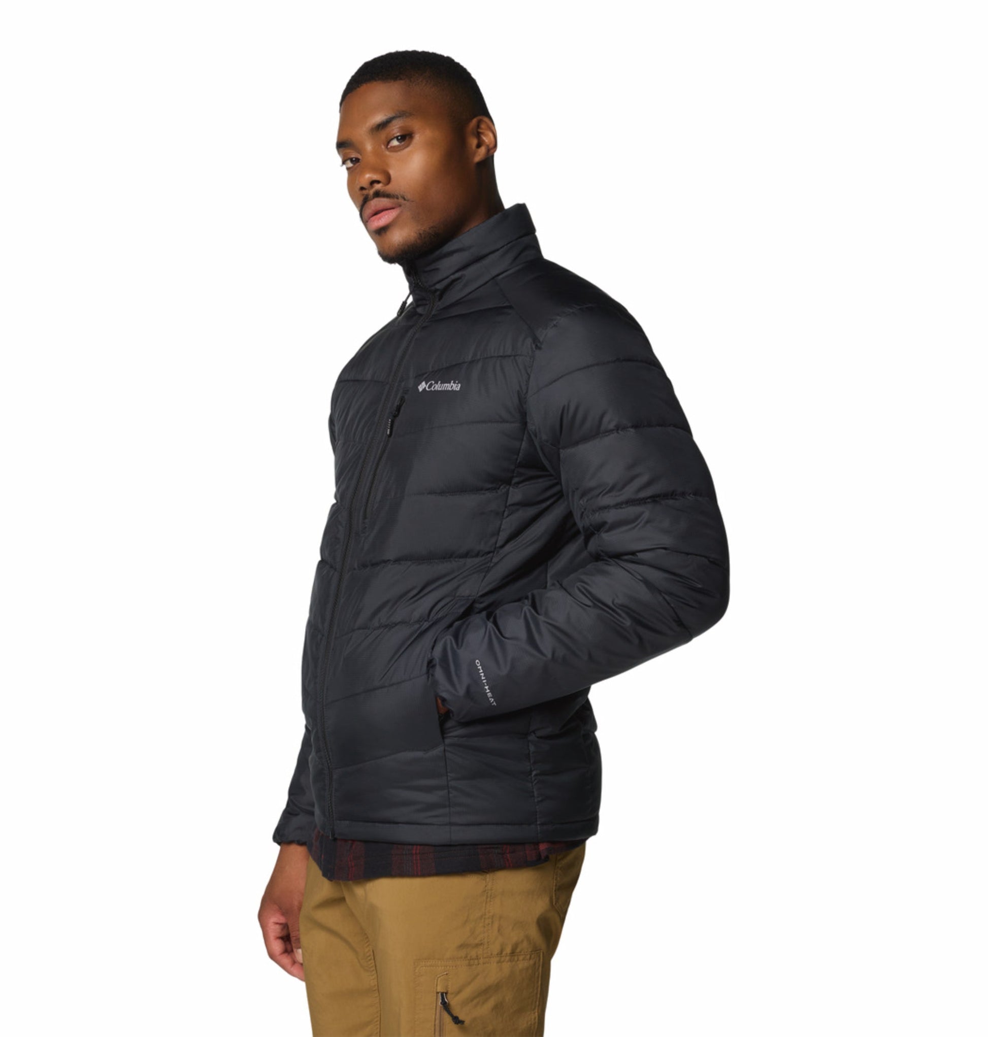 men black omni heat infinity labyrinth loop ii down jacket plus size