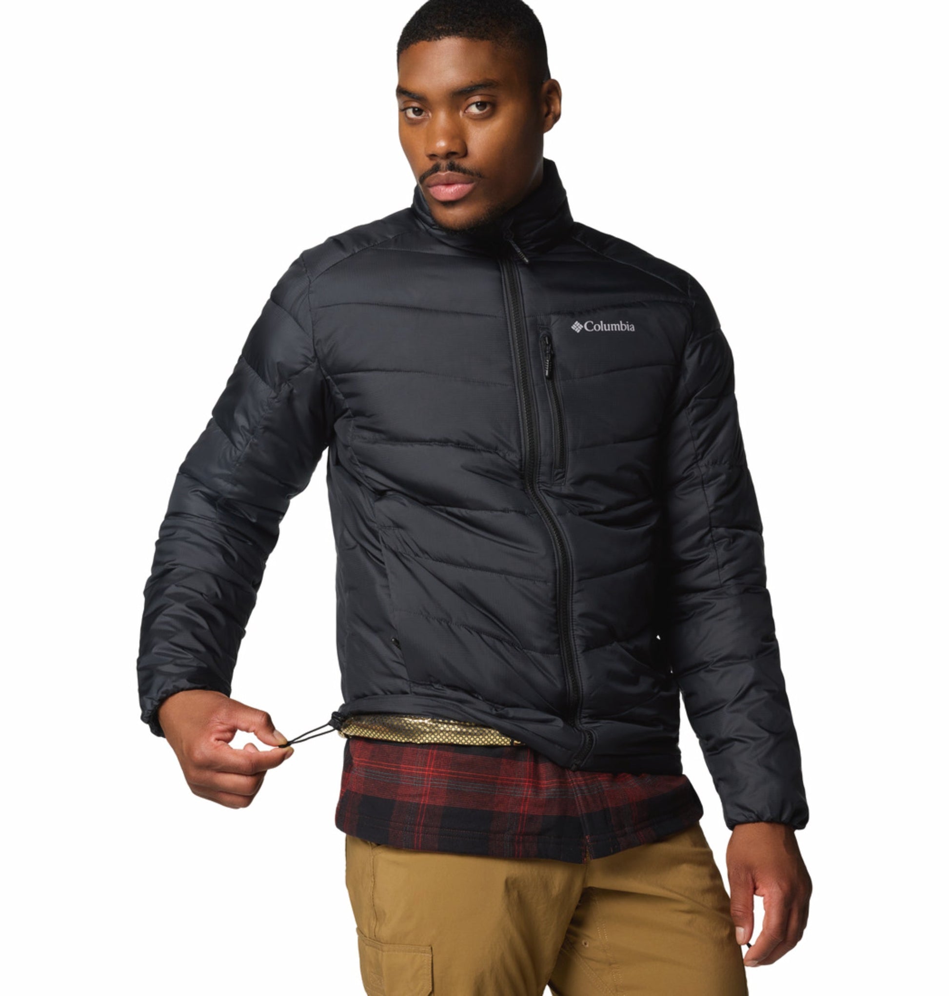 men black omni heat infinity labyrinth loop ii down jacket plus size