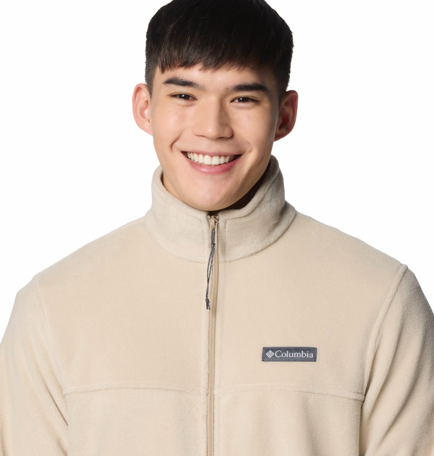 men beige steens mountain 2.0 fleece jacket plus size