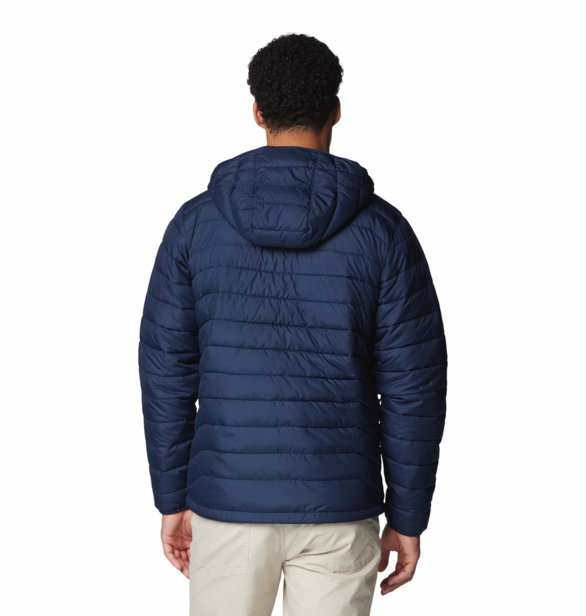 men blue omni heat reflective powder lite ii down jacket plus size