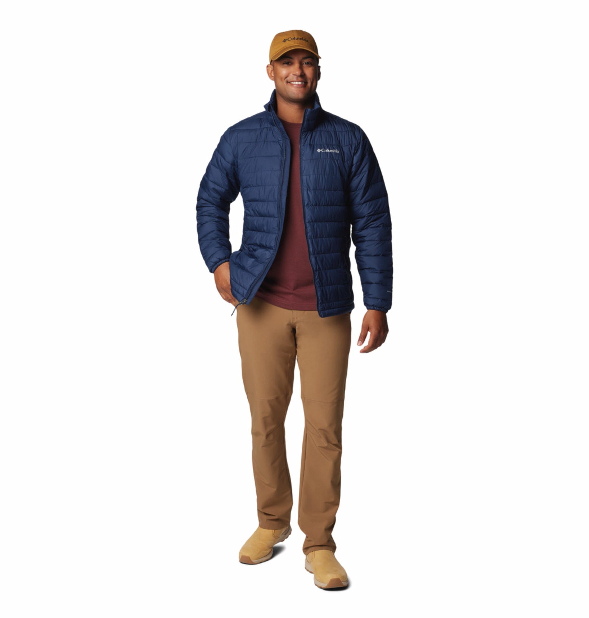 mens blue omni heat reflective powder lite ii down jacket plus size
