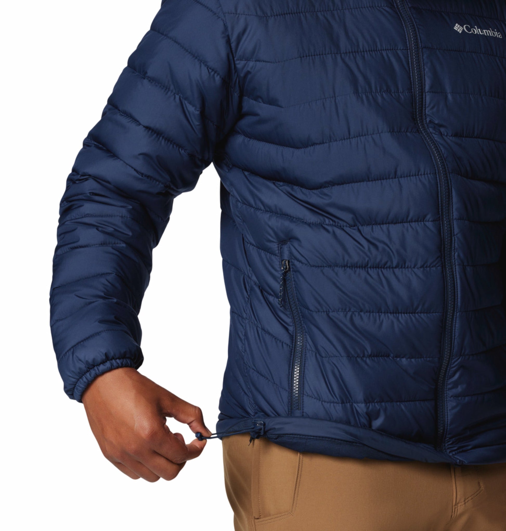 mens blue omni heat reflective powder lite ii down jacket plus size
