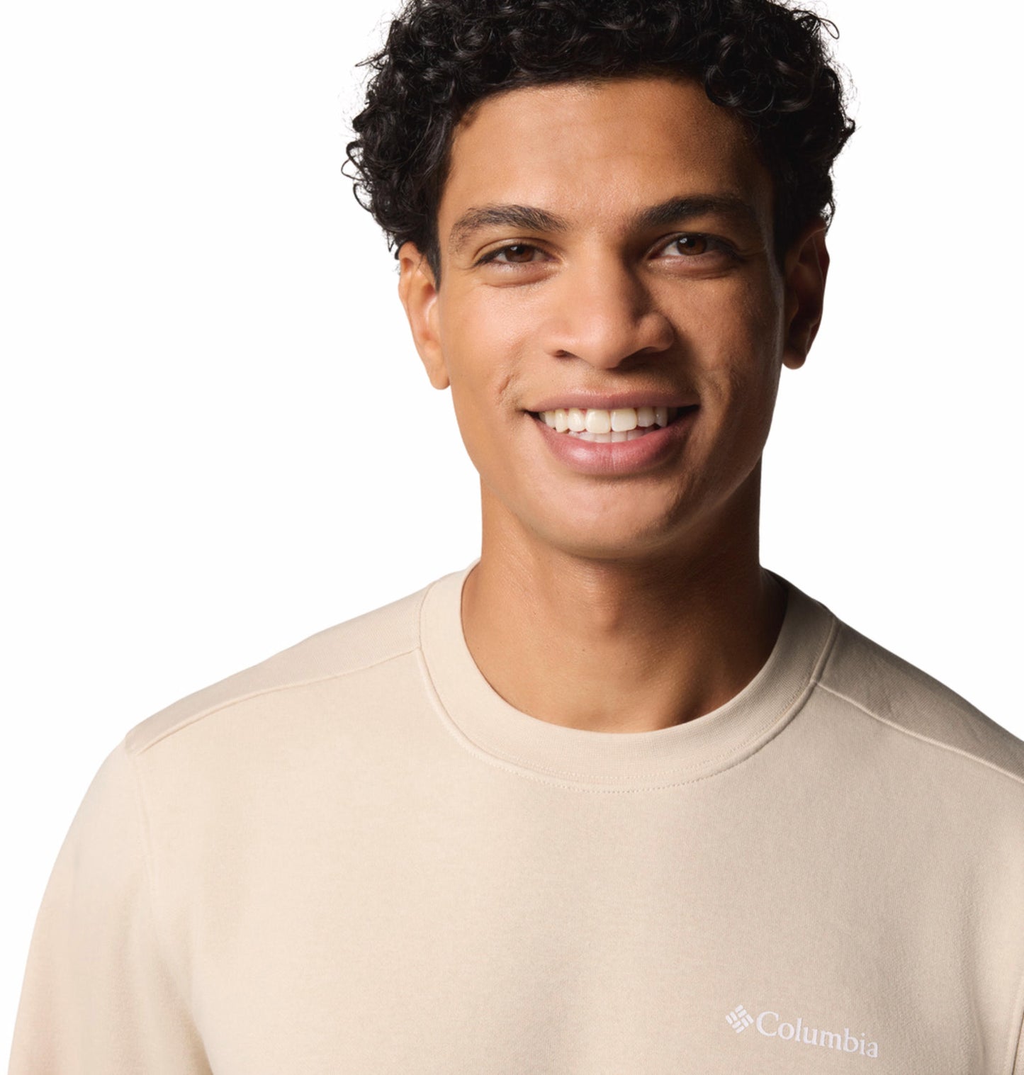 Columbia Mens Beige Beaumount Crew Pullover